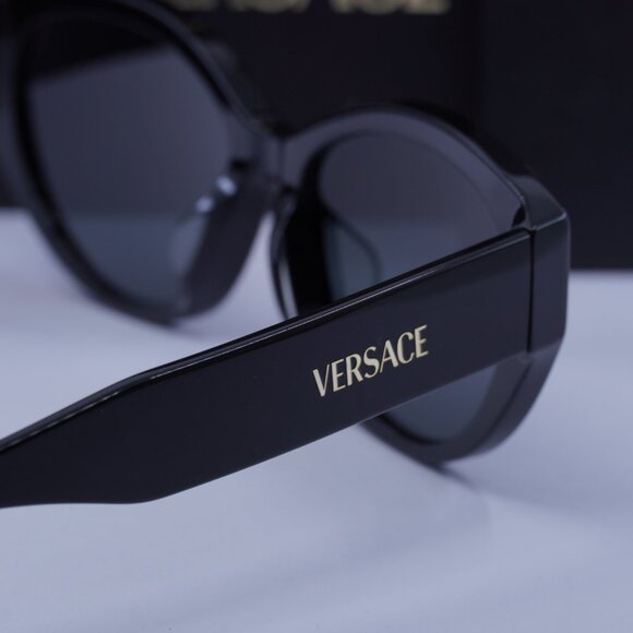 Versace VE4495D GB1/87 Cat Eye Sunglasses – Black/Dark Grey main image 6